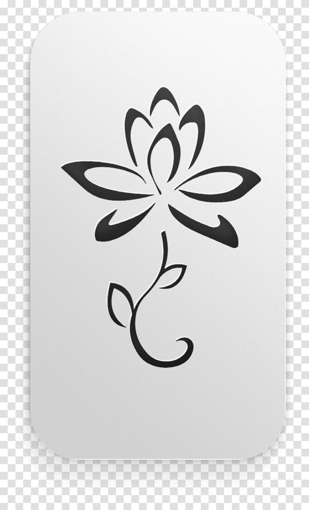 Lotus Tattoo, Stencil, Floral Design Transparent Png