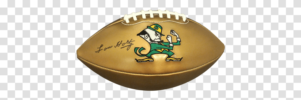 Lou Holtz Autographed Notre Dame Football Autographed Paraphernalia, Sport, Sports, Rugby Ball, Birthday Cake Transparent Png