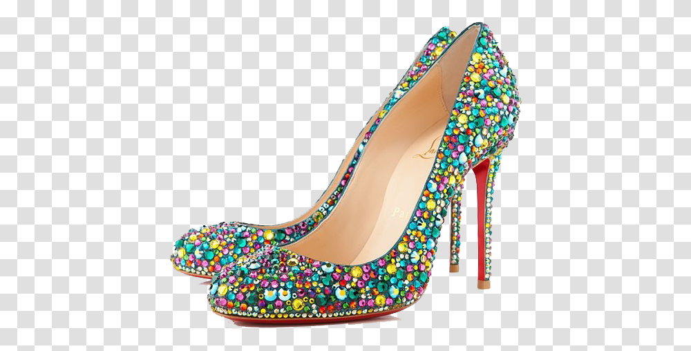 Louboutin Heels Free Download Zapatos Christian Louboutin Pumps Multicolor, Clothing, Apparel, Shoe, Footwear Transparent Png