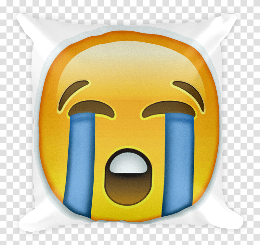 Loudly Crying Face Crying Emoji Background, Pillow, Cushion, Bag Transparent Png