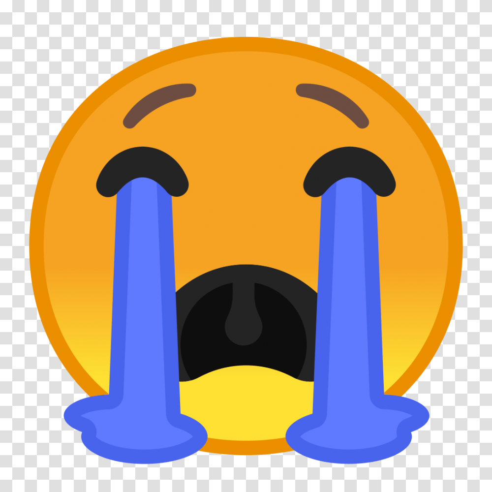 Loudly Crying Face Icon Noto Emoji Smileys Iconset Google, Building, Inflatable, Hardhat, Helmet Transparent Png