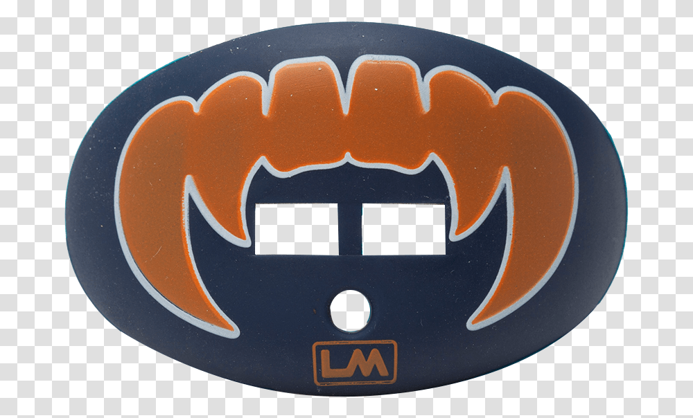 Loudmouthguards Vampire Fangs Tiger Navy Blue Orange Emblem, Adapter, Plug Transparent Png