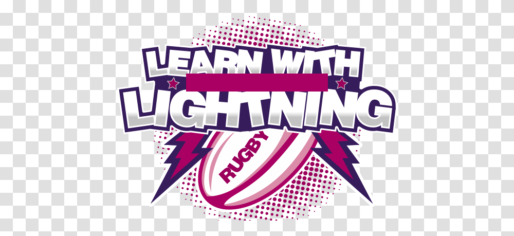Loughborough Lightning Rugby Graphic Design, Graphics, Art, Purple, Text Transparent Png