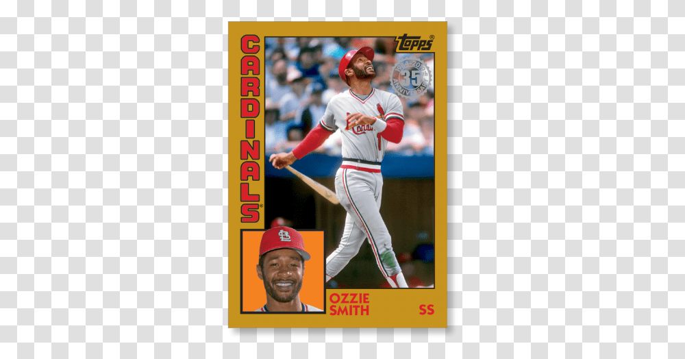 Louis Cardinals Team Set 14 Baseball Cards 2019 Topps Ozzie Smith, Athlete, Sport, Person, Human Transparent Png