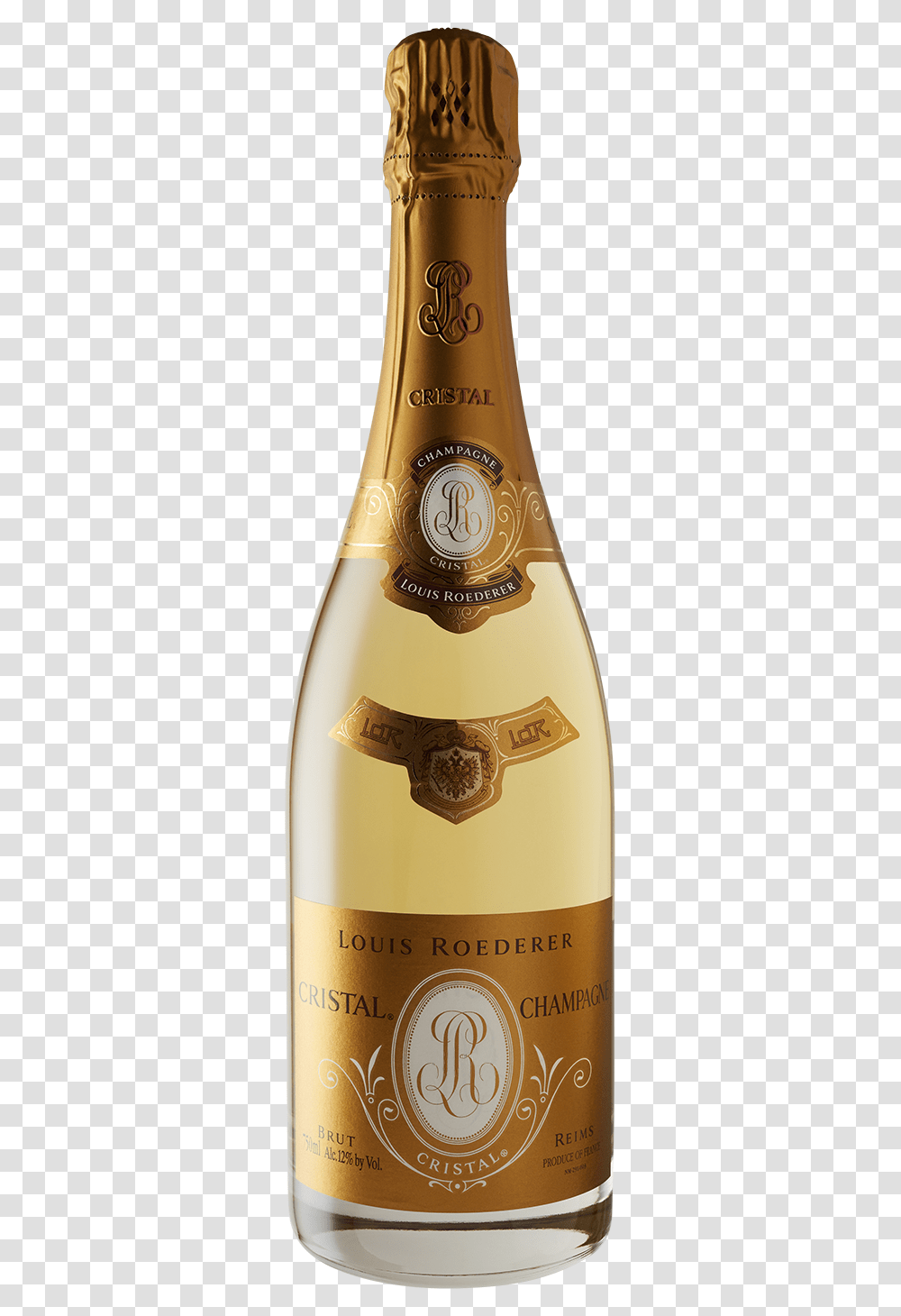 Louis Roederer Champagne Cristal Brut, Bottle, Alcohol, Beverage, Drink Transparent Png