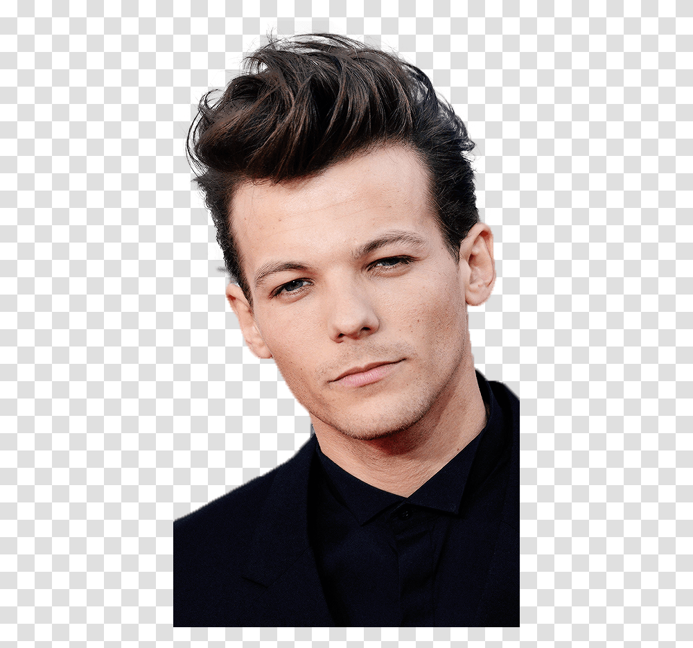 Louis Tomlinson And Overlay Image Louis Tomlinson Face, Person, Tie, Accessories, Portrait Transparent Png