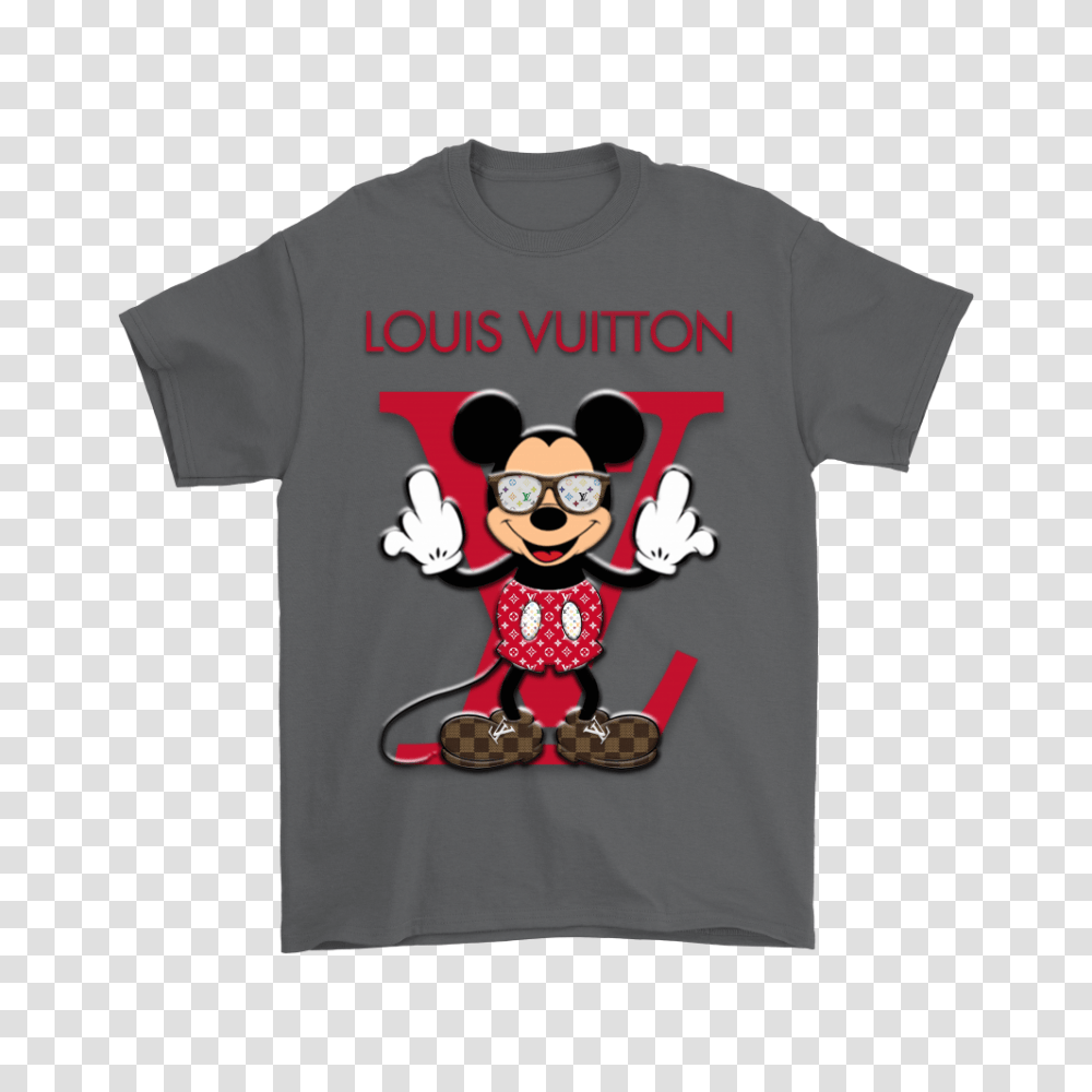 Louis Vuitton Disney Mickey Mouse Shirts Teeqq Store, Apparel, T-Shirt Transparent Png