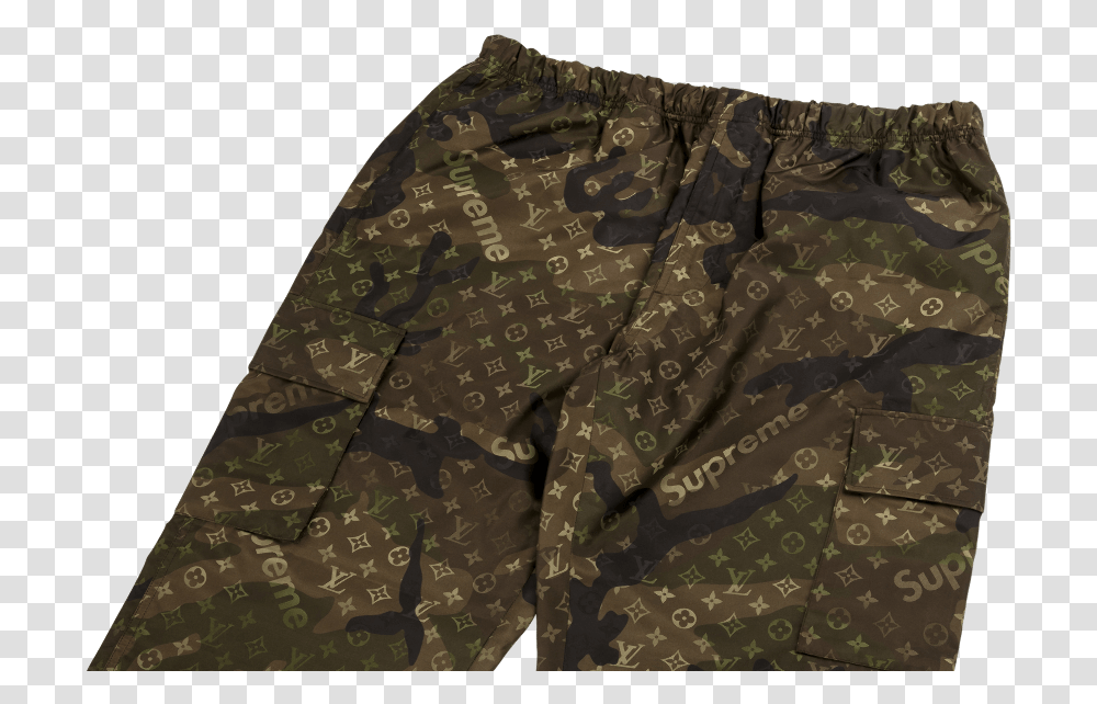 Louis Vuitton Monogram Cargo Track Pants Louis Vuitton Board Short, Military Uniform, Camouflage Transparent Png