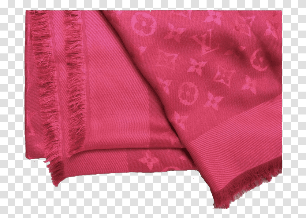 Louis Vuitton Red Shawl Wool, Napkin, Towel Transparent Png