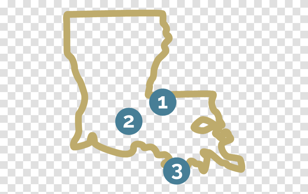 Louisiana Map With Numbers, Soil, Lamp, Hip Transparent Png