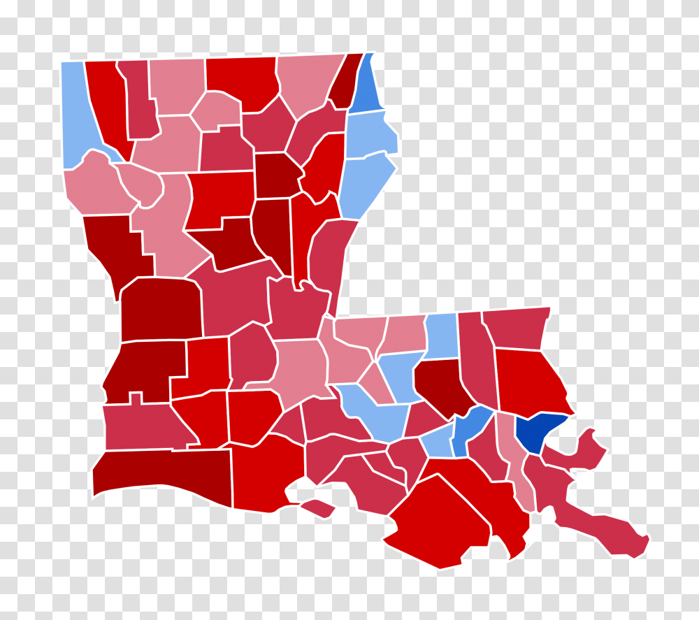 Louisiana Presidential Election Results, Map, Diagram, Atlas, Plot Transparent Png