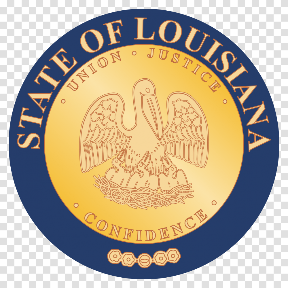 Louisiana State Seal Cufflinks Of Clip Art Emblem, Coin, Money, Logo Transparent Png