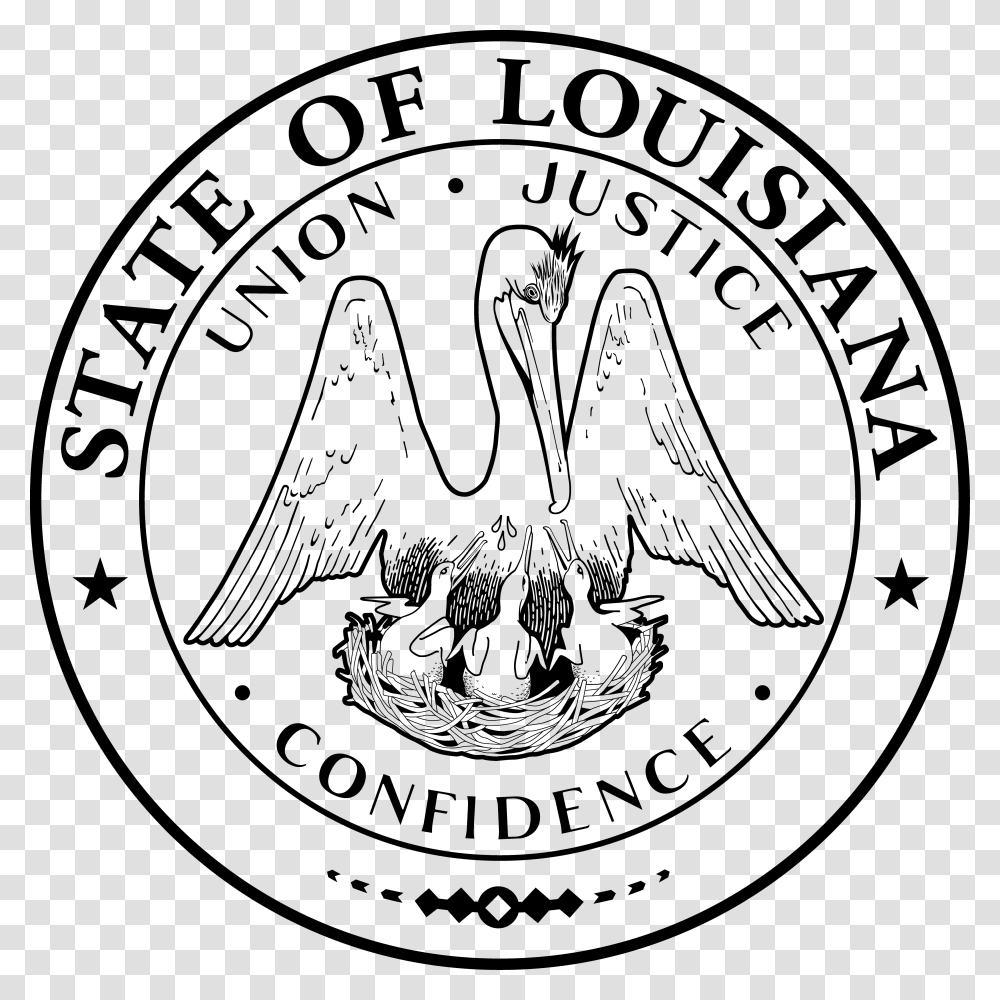 Louisiana State Seal, Gray, World Of Warcraft Transparent Png