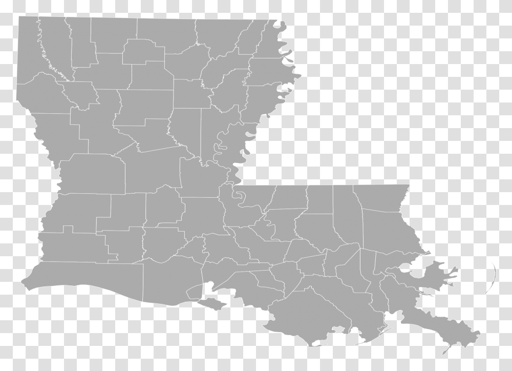 Louisiana Svg Outline Clear Map Of Louisiana, Plot, Diagram, Nature, Atlas Transparent Png