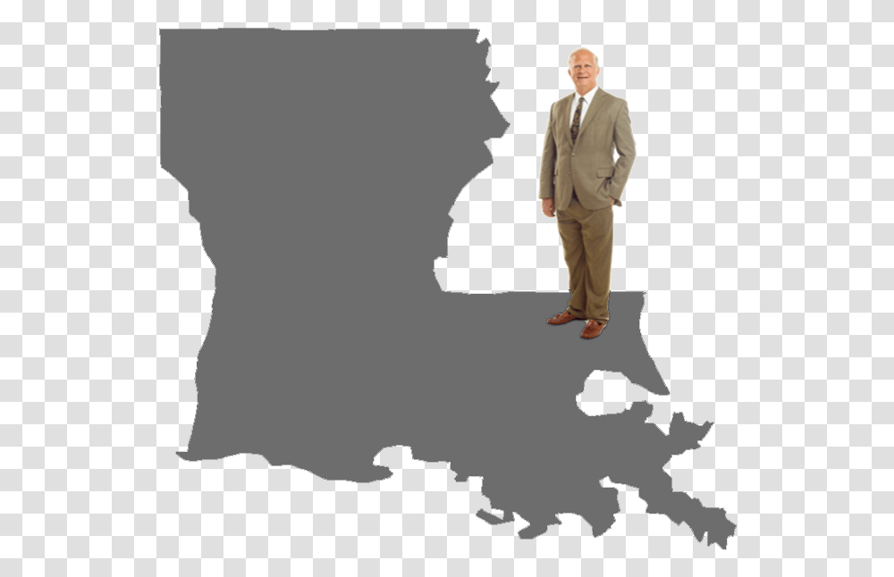 Louisiana Svg, Person, Suit, Overcoat Transparent Png