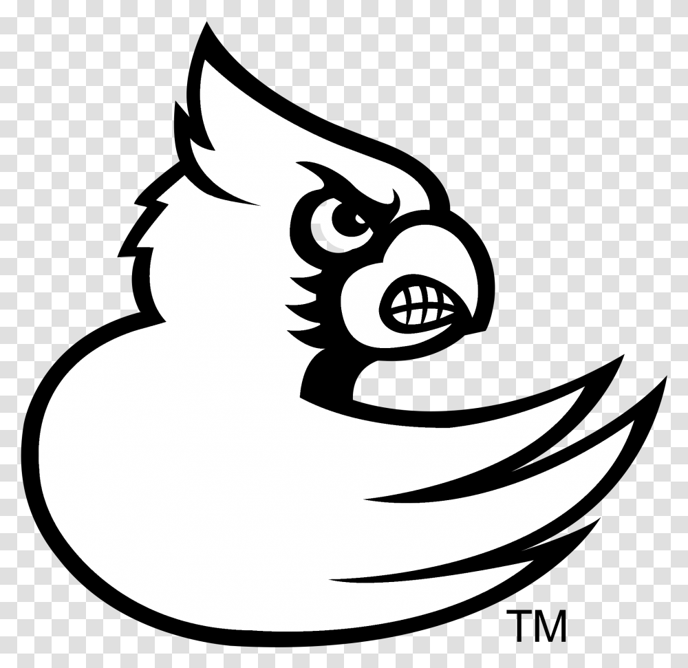 Louisville Cardinals Logo Black And White Louisville Cardinals Logo Svg, Stencil, Snowman, Winter, Outdoors Transparent Png