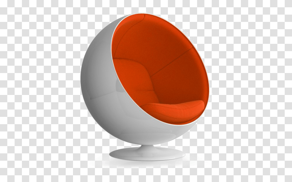 Lounge Chair Ball Chair Orange, Furniture, Balloon, Sphere, Astronomy Transparent Png