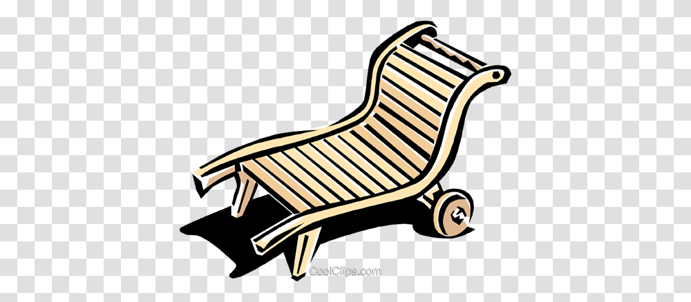 Lounge Chair Or Deck Chair Royalty Free Vector Clip Art, Furniture, Bench, Park Bench, Rocking Chair Transparent Png