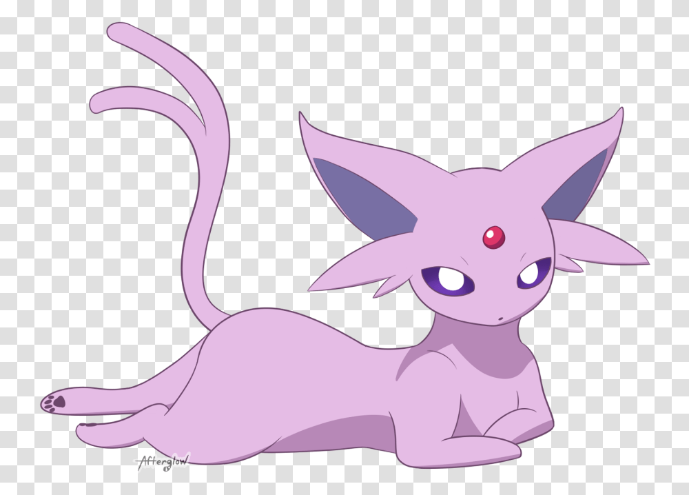 Lounging Espeon By Sparkzthecabbit Fur Affinity Dot Net Espeon Pokemon Conquest, Plush, Toy, Animal, Mammal Transparent Png