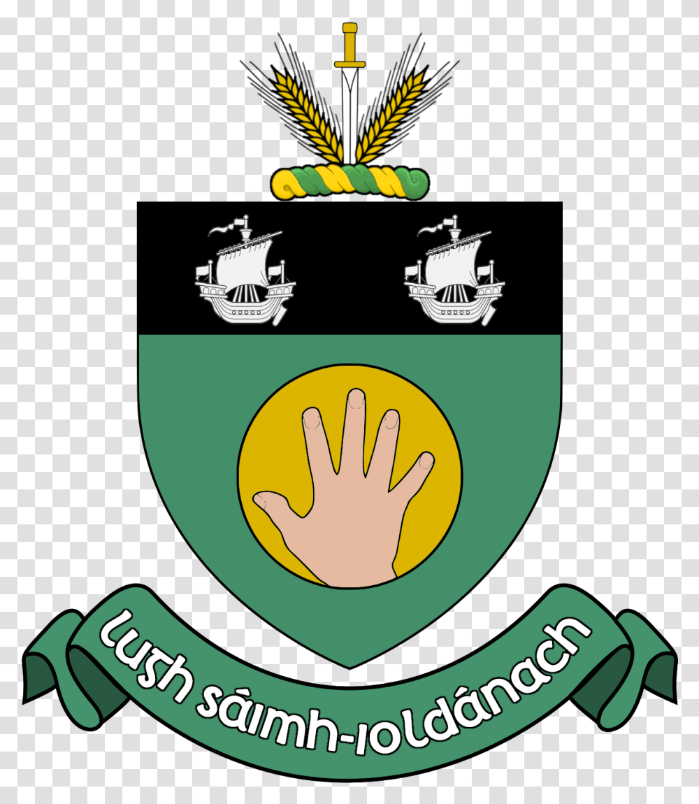Louth Coat Of Arms, Label, Recycling Symbol Transparent Png