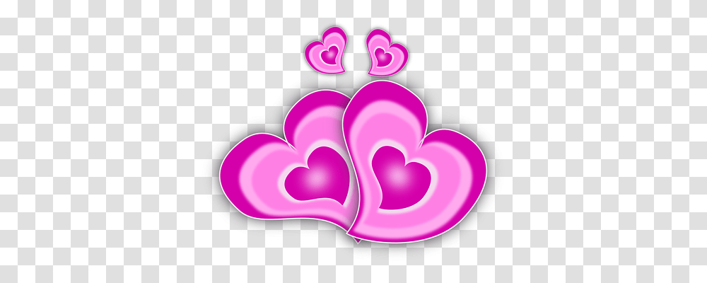 Love Emotion, Purple, Heart, Light Transparent Png