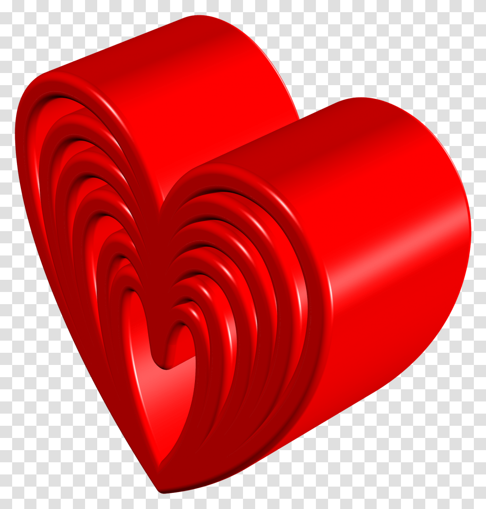 Love 3d Heart Beautiful Image Wallpaper In Red Colour Heart, Wax Seal, Tape, Furniture Transparent Png