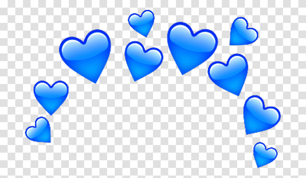 Love Amor Emoji Sticker Crown Corona Heart Corazon Blue Broken Heart Crown, Interior Design Transparent Png