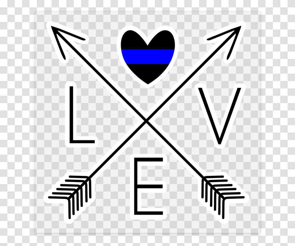 Love Arrow Cross, Label, Stencil Transparent Png