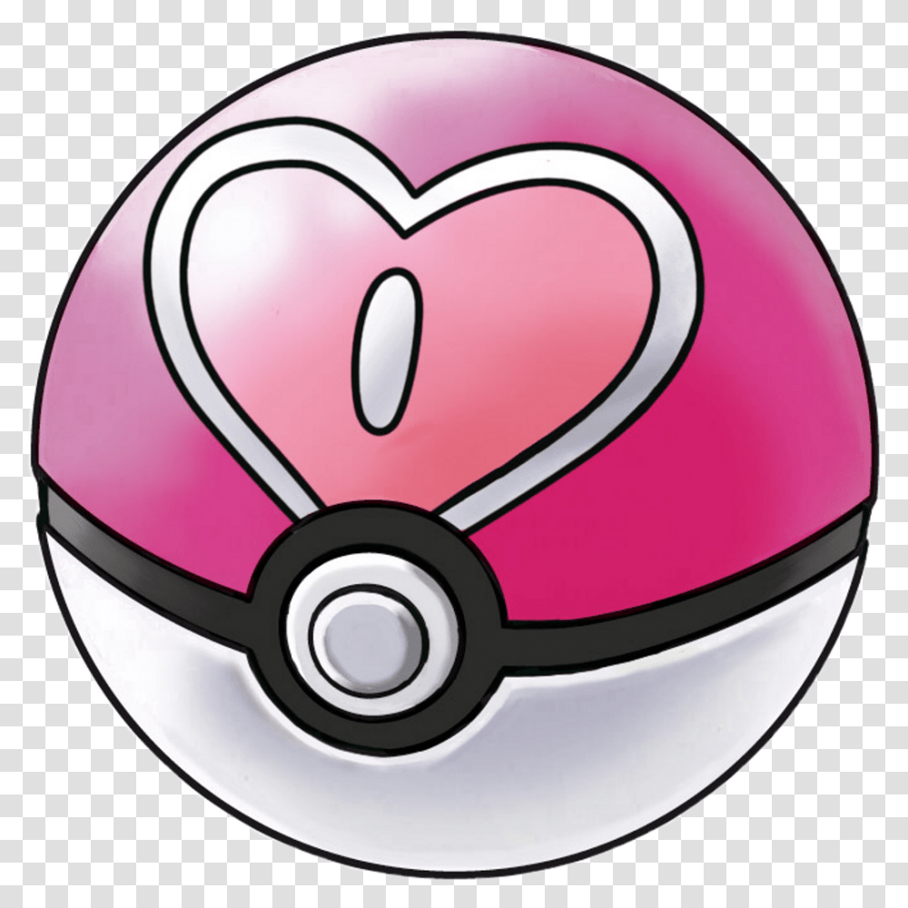 Love Ball Pokemon Clipart Download Love Ball, Sphere, Helmet, Apparel Transparent Png