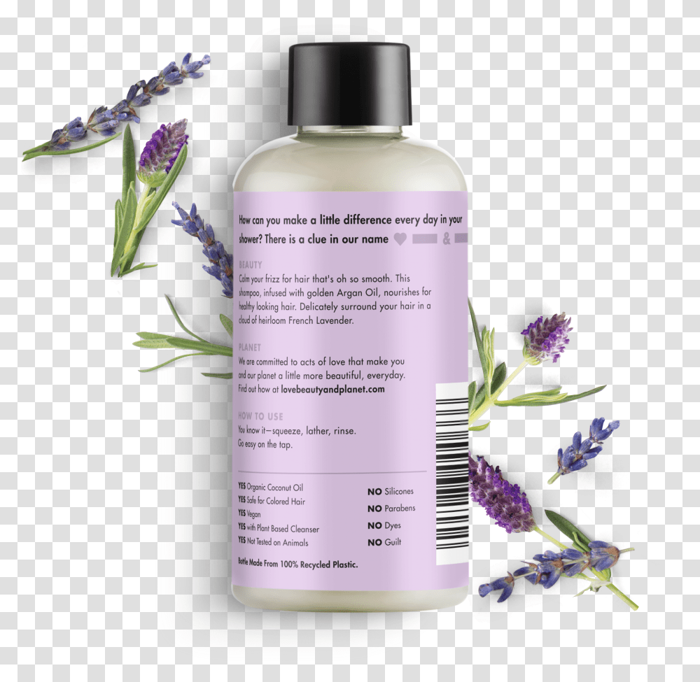Love Beauty And Planet Argan Oil Amp Lavender Shampoo Love Beauty And Planet Lavender Lotion Transparent Png