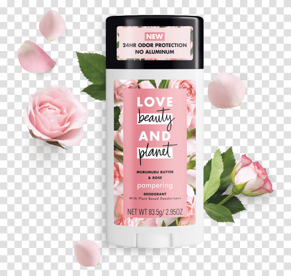 Love Beauty And Planet Butter Rose Deodorant Stick Are Love Beauty Planet Deodorants, Plant, Petal, Flower, Bottle Transparent Png