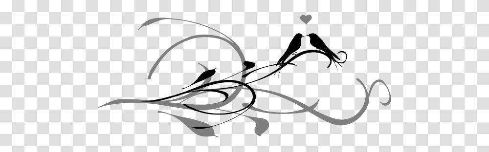 Love Bird Clipart Black And White, Handwriting, Signature, Autograph Transparent Png