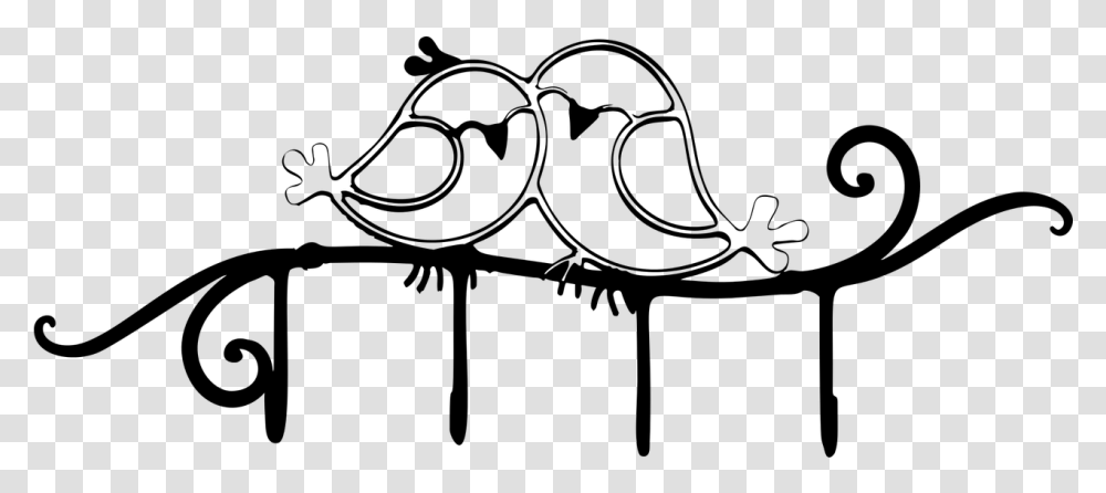 Love Birds Animals Free Picture Love Birds Clipart Black And White, Gray, World Of Warcraft Transparent Png