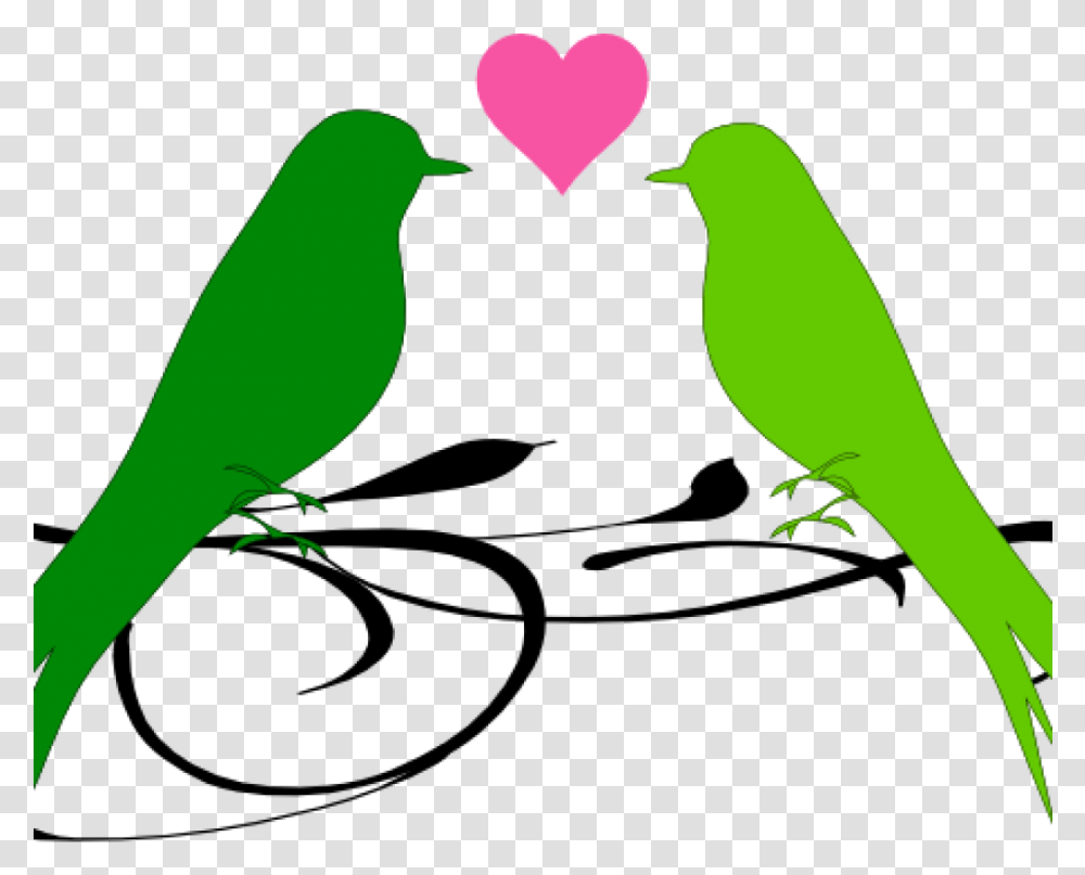 Love Birds Clipart Love Birds Clip Art At Clker Vector Heart Love Birds Clipart, Animal, Green Transparent Png