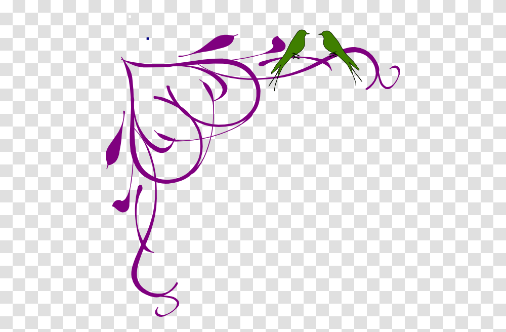 Love Birds Grey Corner Frame Purple Clip Arts For Web, Floral Design, Pattern, Bow Transparent Png