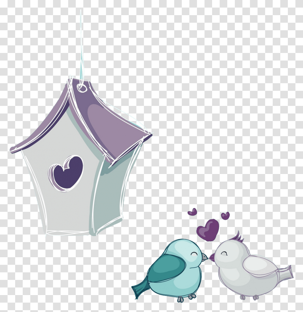 Love Birds Hand Painted Free Image Hd Clipart Good Night For Wife, Lamp, Porcelain, Pottery, Lantern Transparent Png