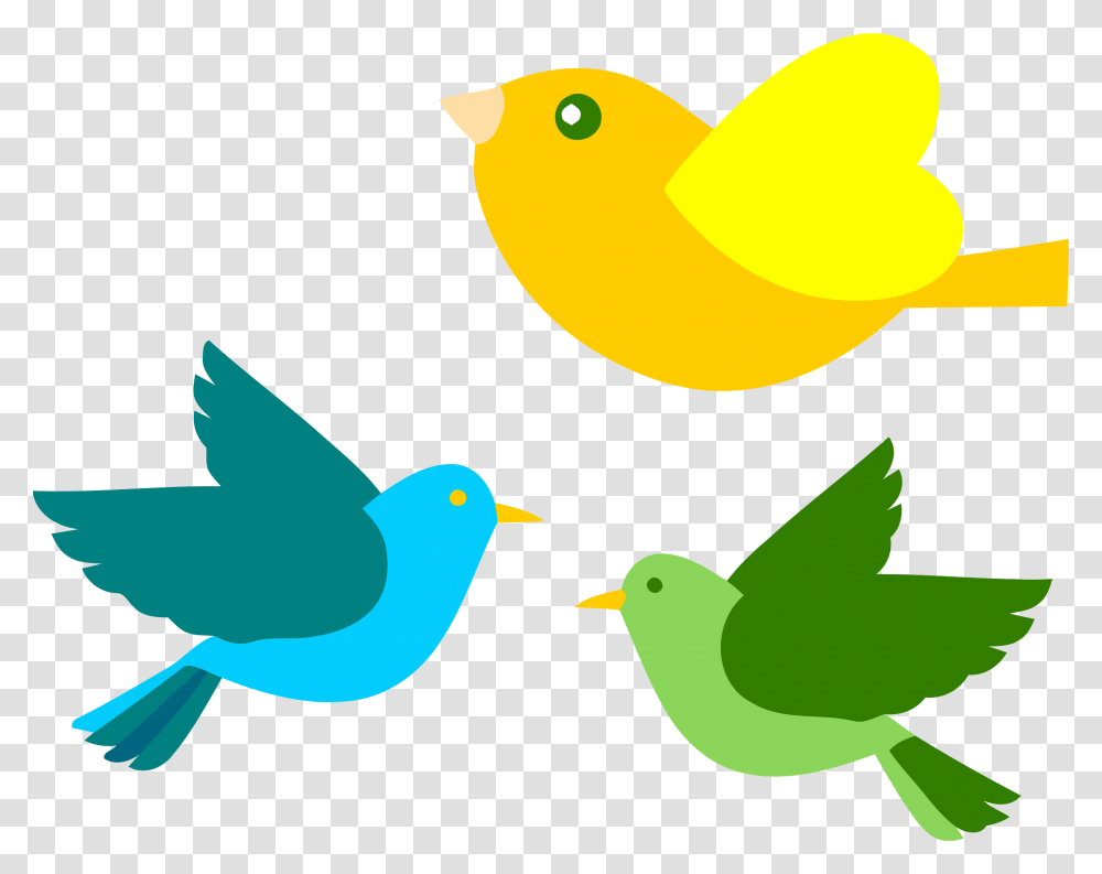 Love Birds Images Cute Flying Bird Clipart, Green, Animal, Canary, Finch Transparent Png