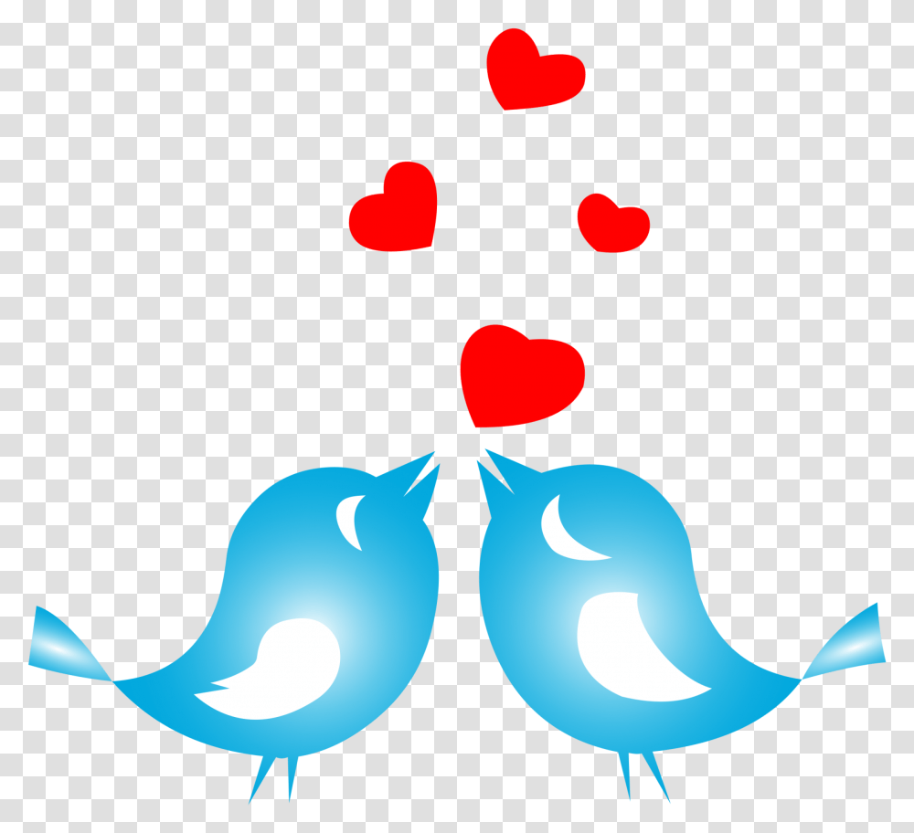 Love Birds With Hearts, Petal, Flower, Plant, Blossom Transparent Png