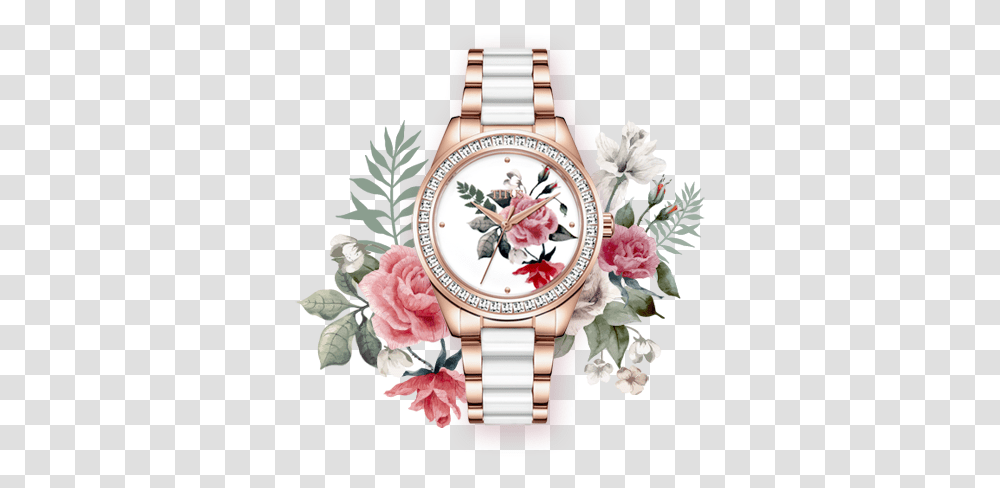 Love Blossom Special Edition Ceramic Watch Swiss Made Watch Watch, Wristwatch Transparent Png
