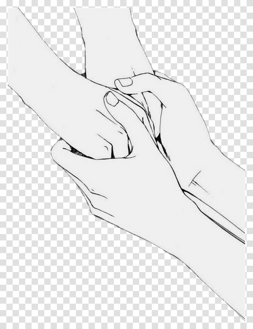 Love Couple Relationship Hands Holdmyhand Nice Monochrome, Holding Hands, Person, Human Transparent Png