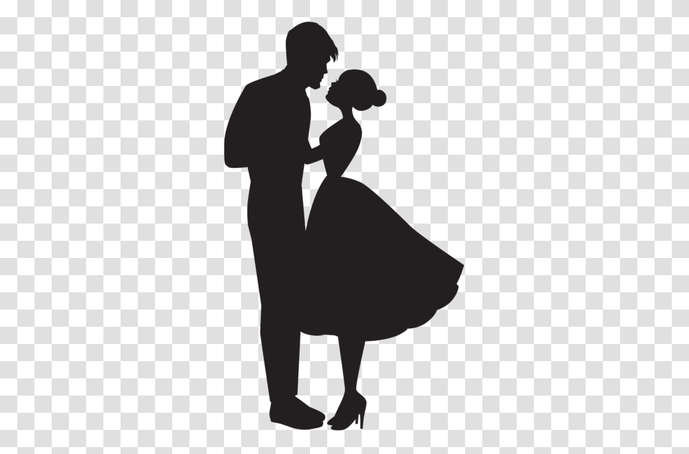 Love Couple Silhouette Clip, Person, Human, Kneeling, Leisure Activities Transparent Png