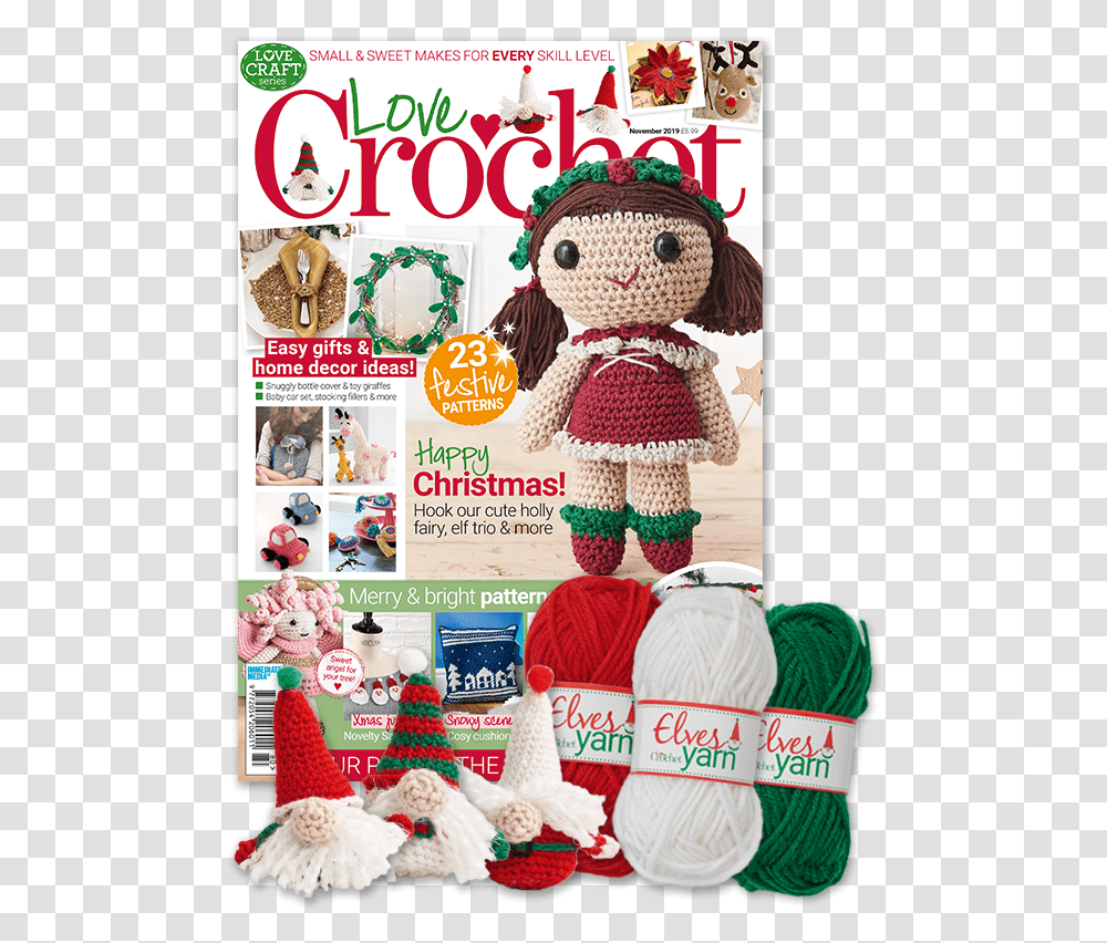 Love Crochet Magazine November 2019, Toy, Doll, Person, Human Transparent Png