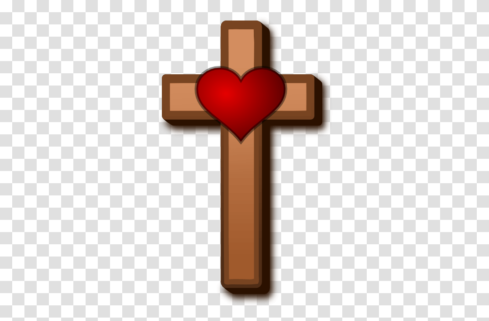 Love Cross With Heart Clipart, Symbol Transparent Png