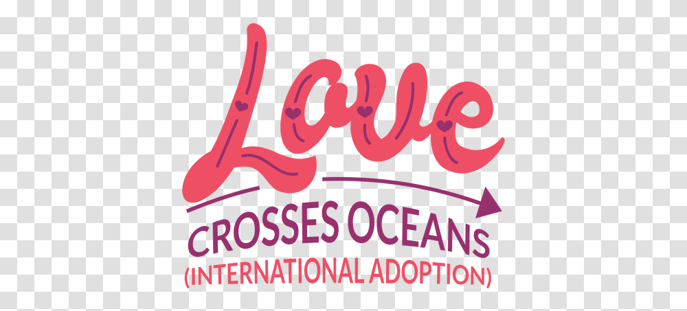 Love Crosses Oceans Lettering & Svg Vector Graphic Design, Text, Label, Word, Alphabet Transparent Png