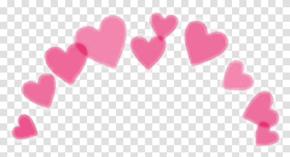Love Crown Pink Beautiful Snapchat Cute Kawaii Heart, Label, Rubber Eraser Transparent Png