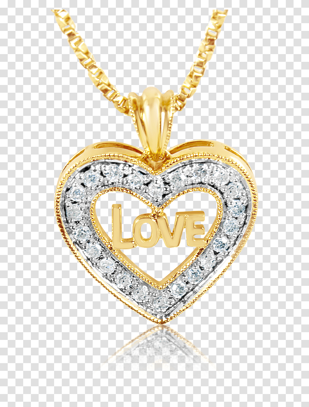 Love Diamond Heart Pendant Solid, Gold, Chandelier, Lamp, Jewelry Transparent Png