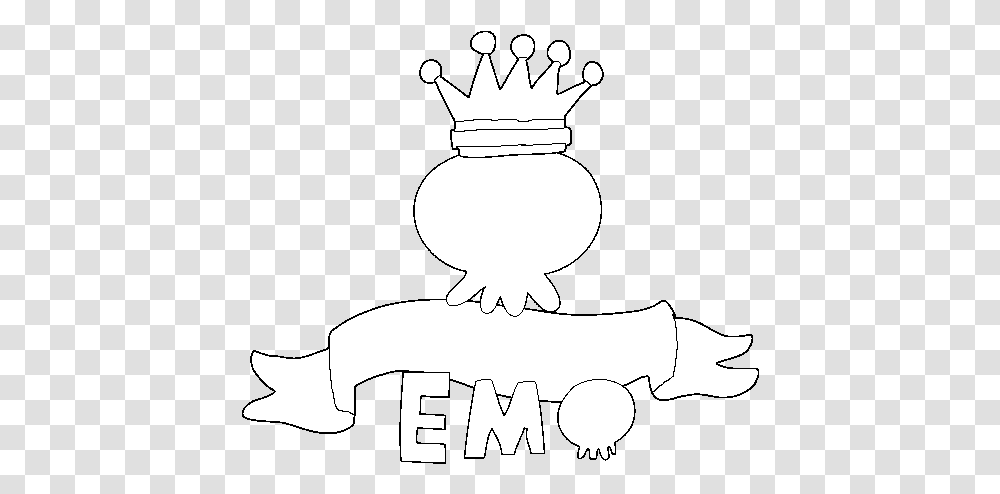 Love Emo Coloring, Stencil, Crown, Jewelry, Accessories Transparent Png