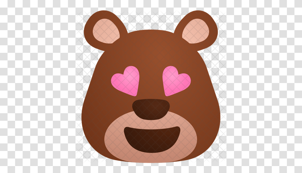Love Emoji Icon Cool Bear, Mammal, Animal, Pig, Rodent Transparent Png
