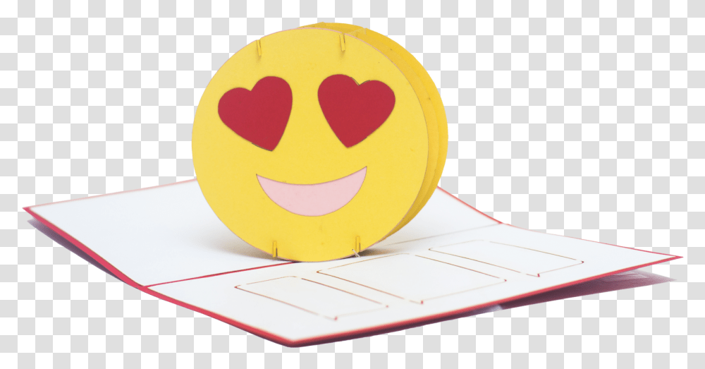 Love Emoji Pop Up Card Smiley, Airplane, Aircraft, Vehicle Transparent Png