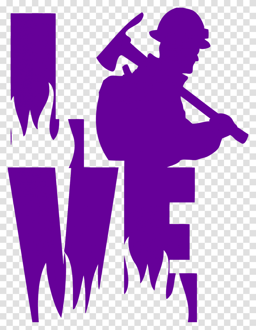 Love Firefighter Decal, Silhouette, Person, Human, Poster Transparent Png